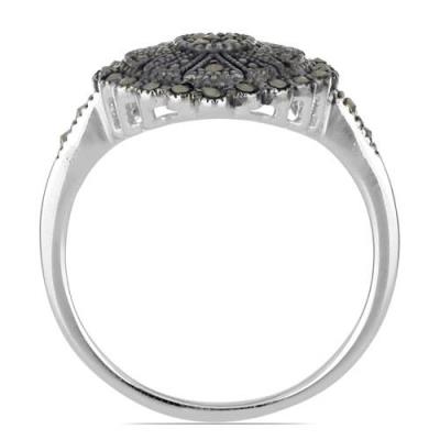BUY AUSTRIAN MARCASITE GEMSTONE RING IN 925 STERLING SILVER